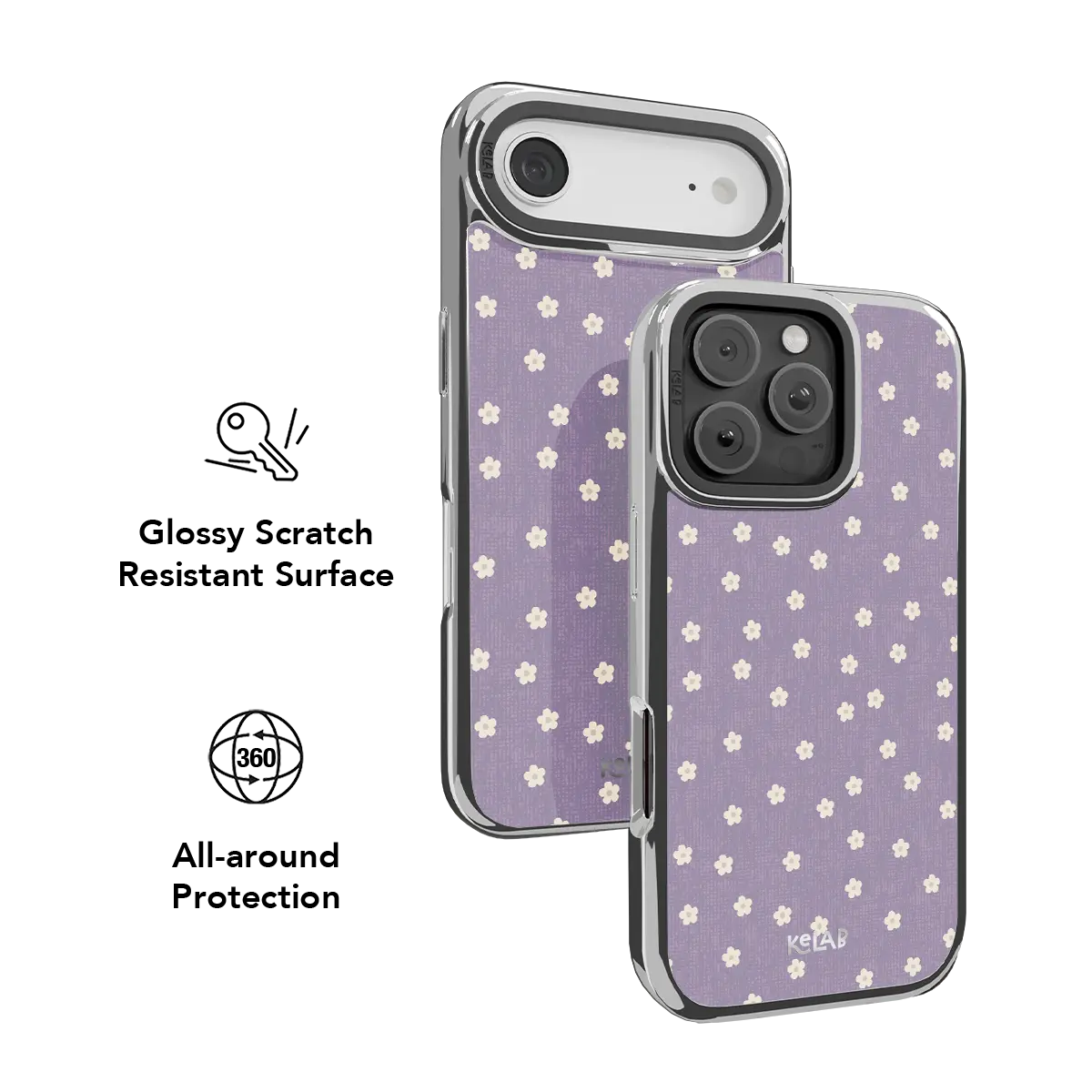 Violet flora | Purple Daisy Pattern Phone Case
