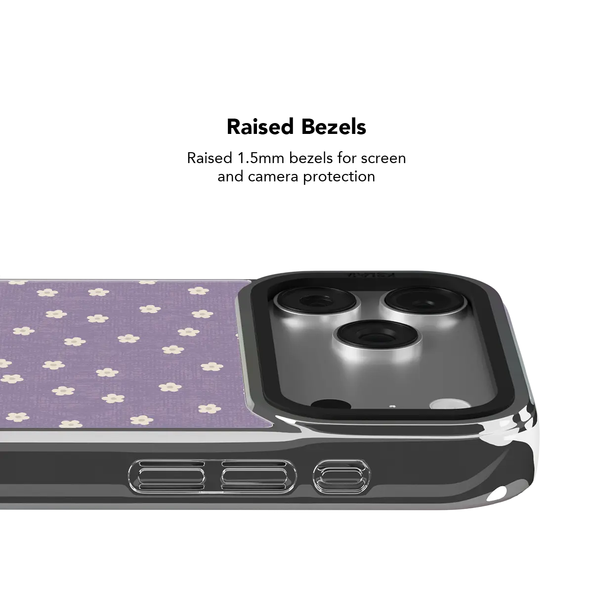 Violet flora | Purple Daisy Pattern Phone Case