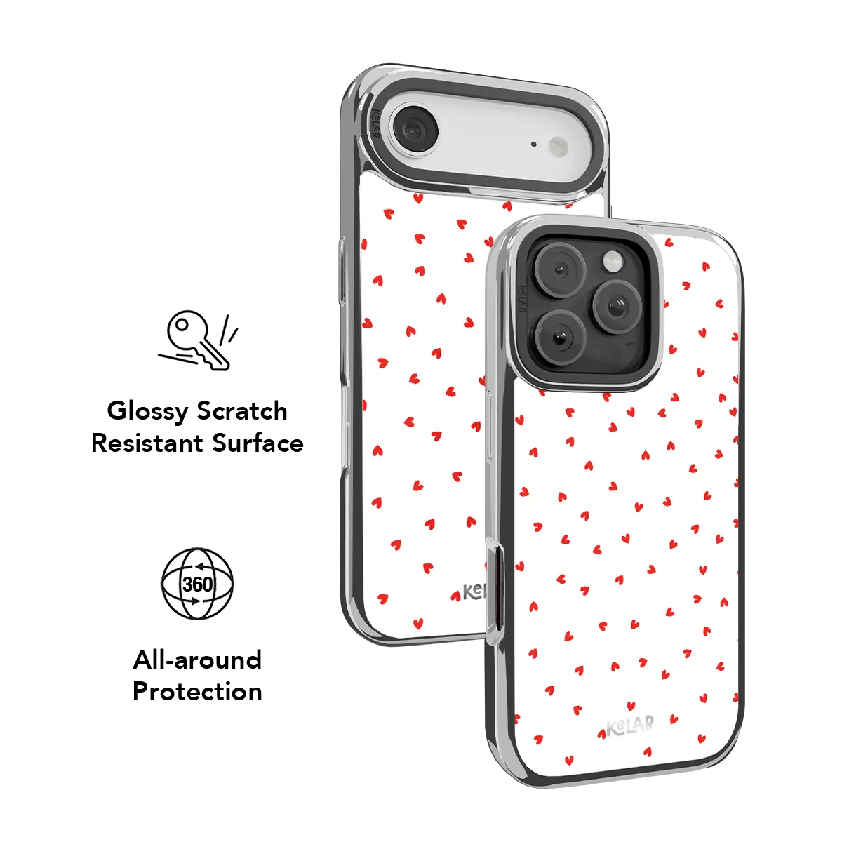 Minimalist Love | Red Heart Phone Case