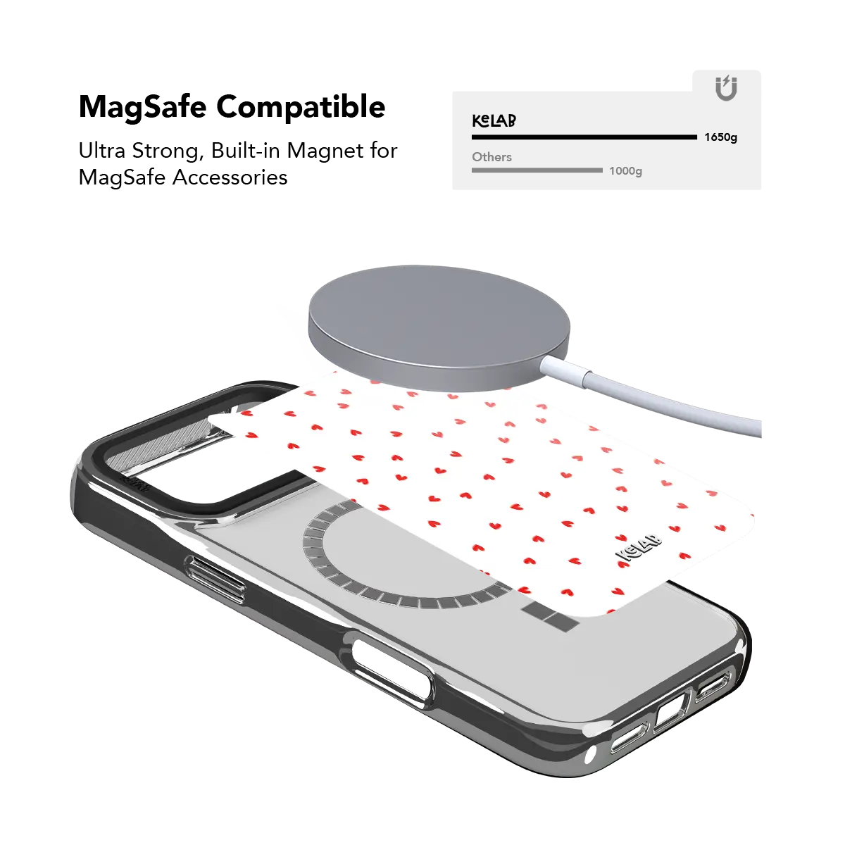 Minimalist Love | Red Heart Phone Case