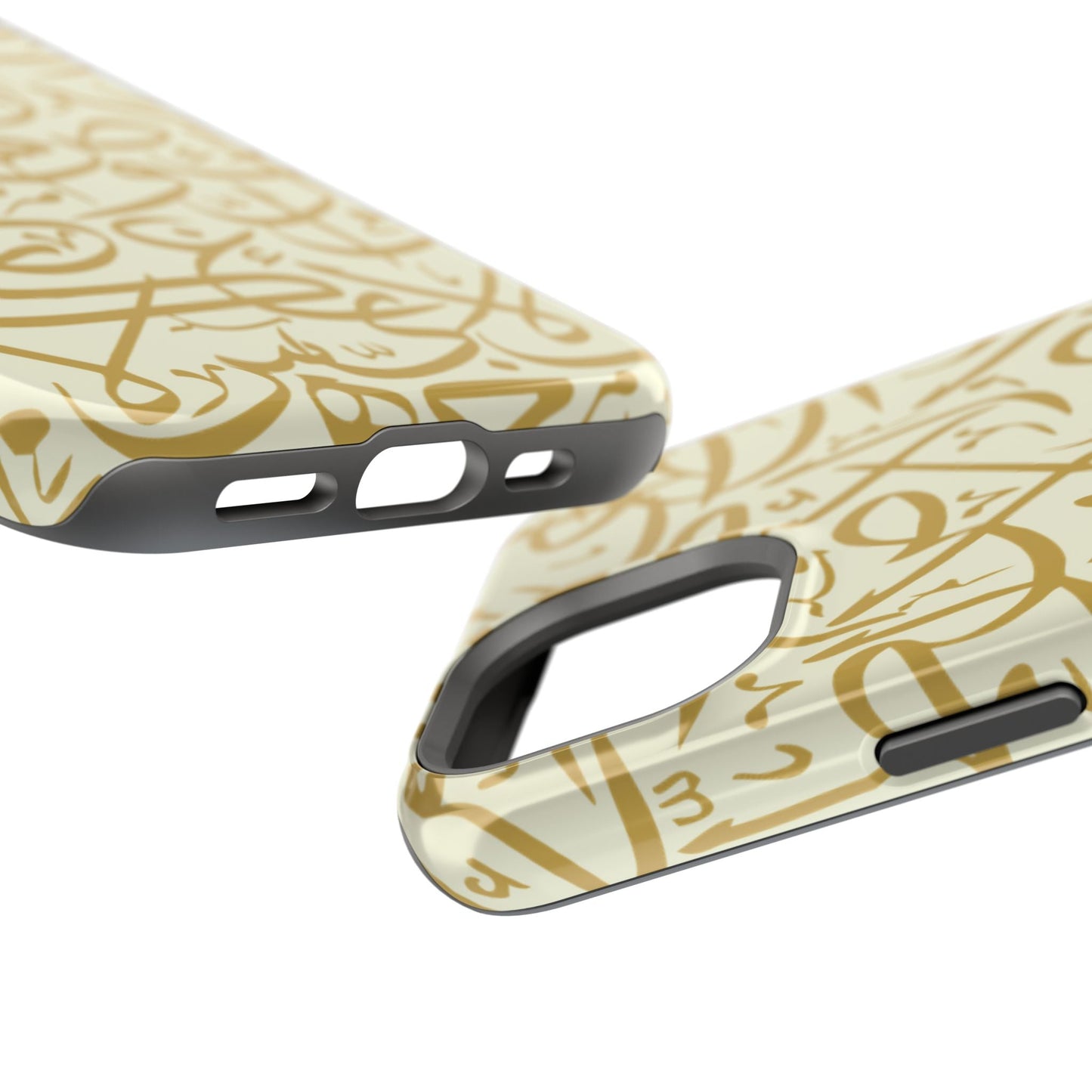 Beige and Gold Arabic Letters  Iphone Magnetic Tough Cases