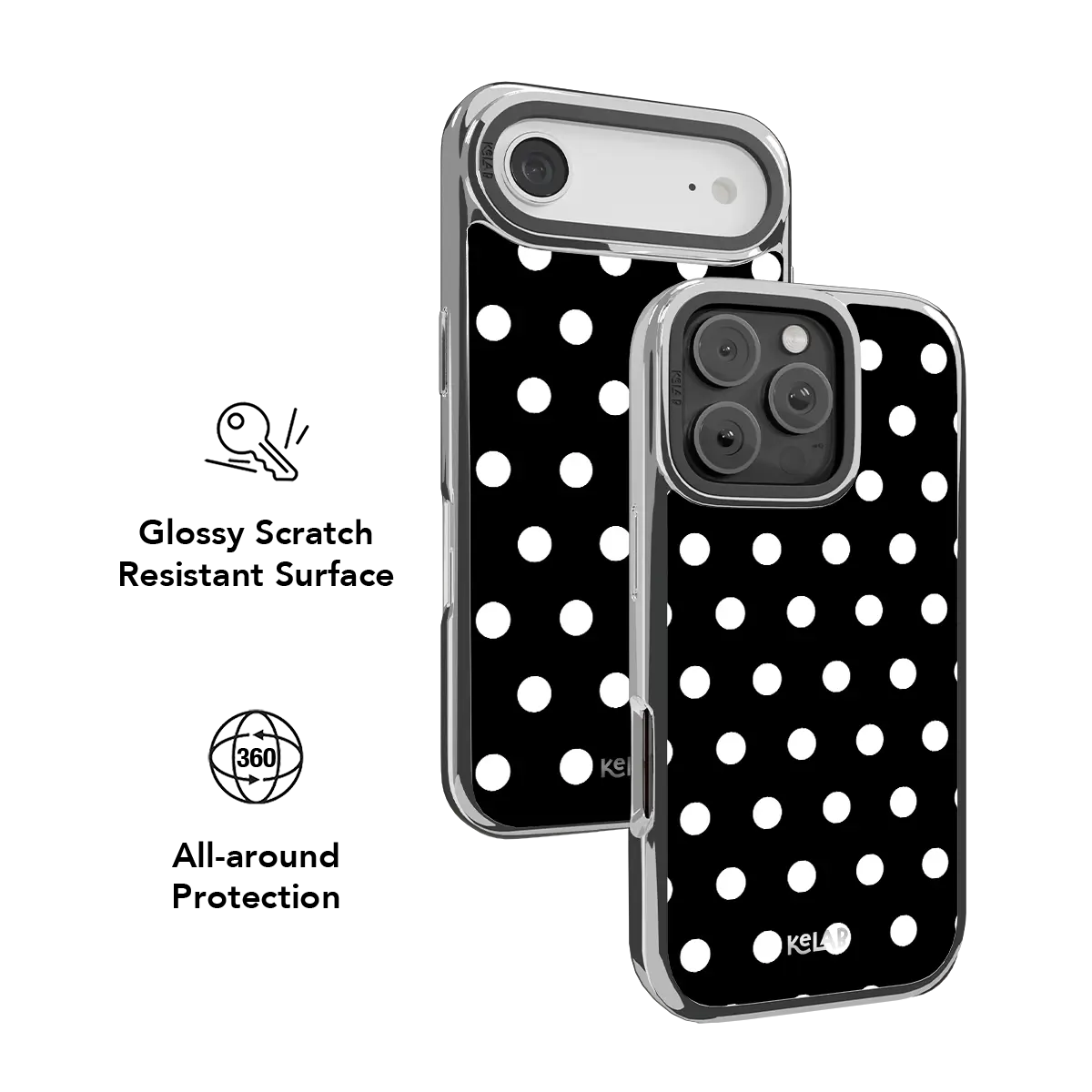 Domino Theory | Black White Polka Dot Phone Case