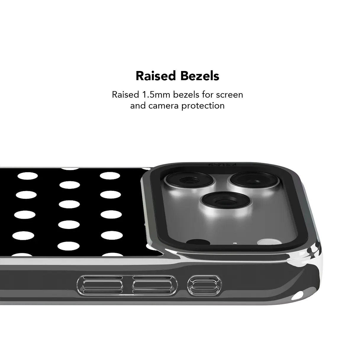 Domino Theory | Black White Polka Dot Phone Case