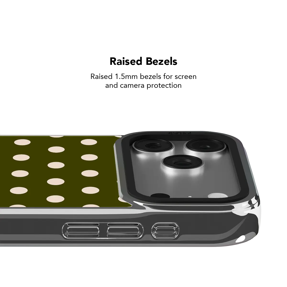 Urban Sage | Olive Polka Dot Phone Case