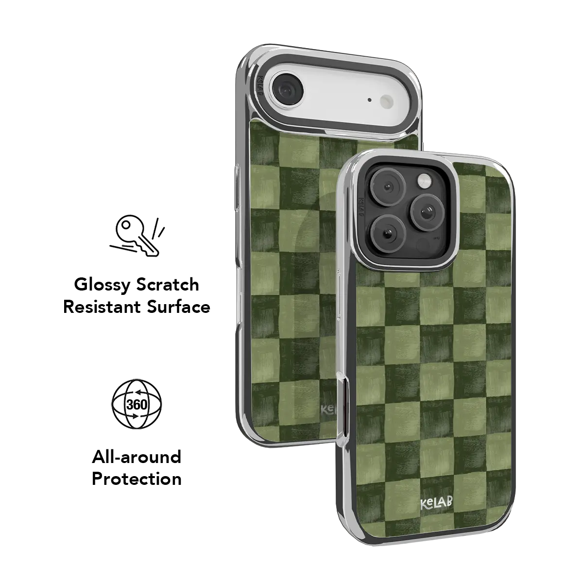 Juniper Grid | Green Checkered Phone Case