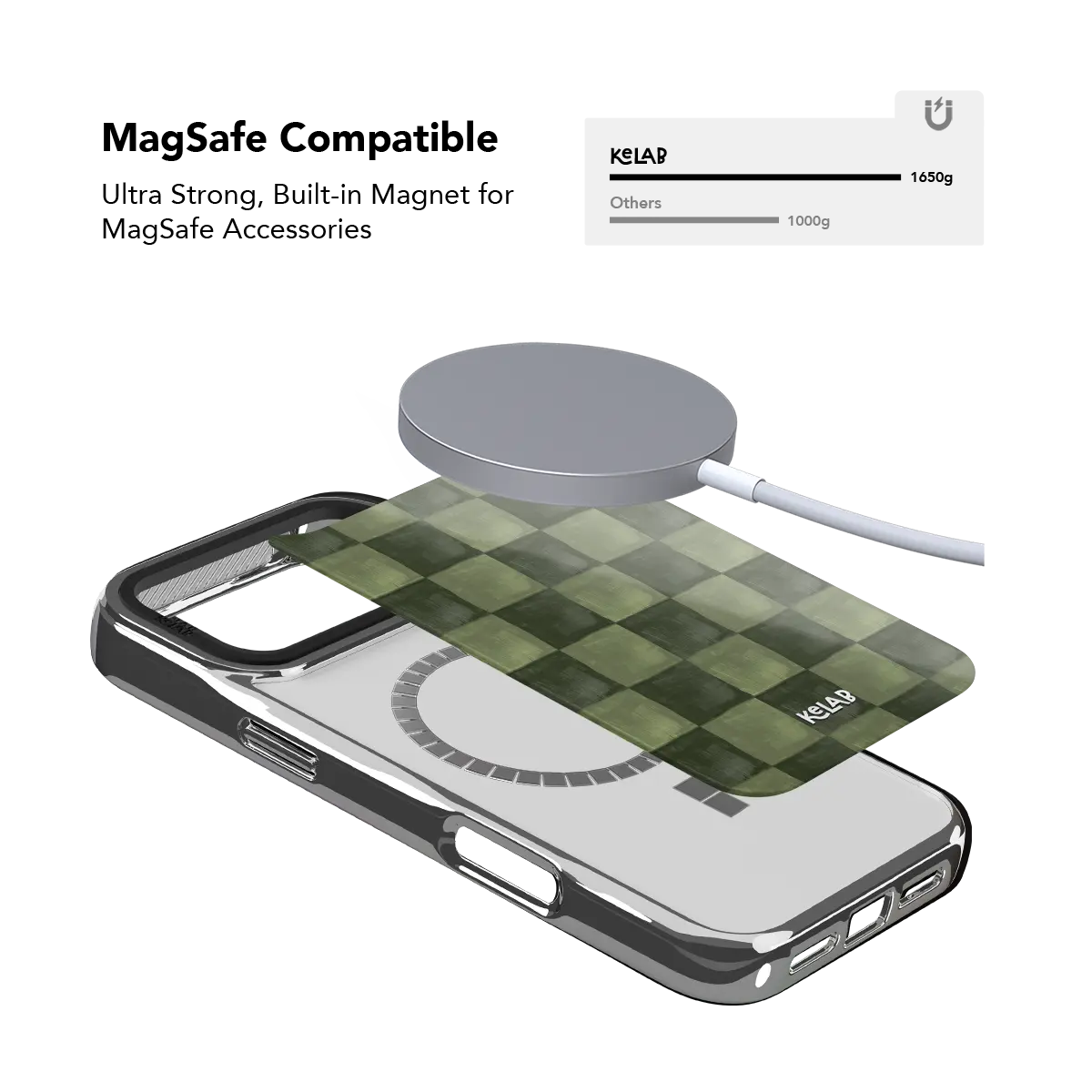 Juniper Grid | Green Checkered Phone Case