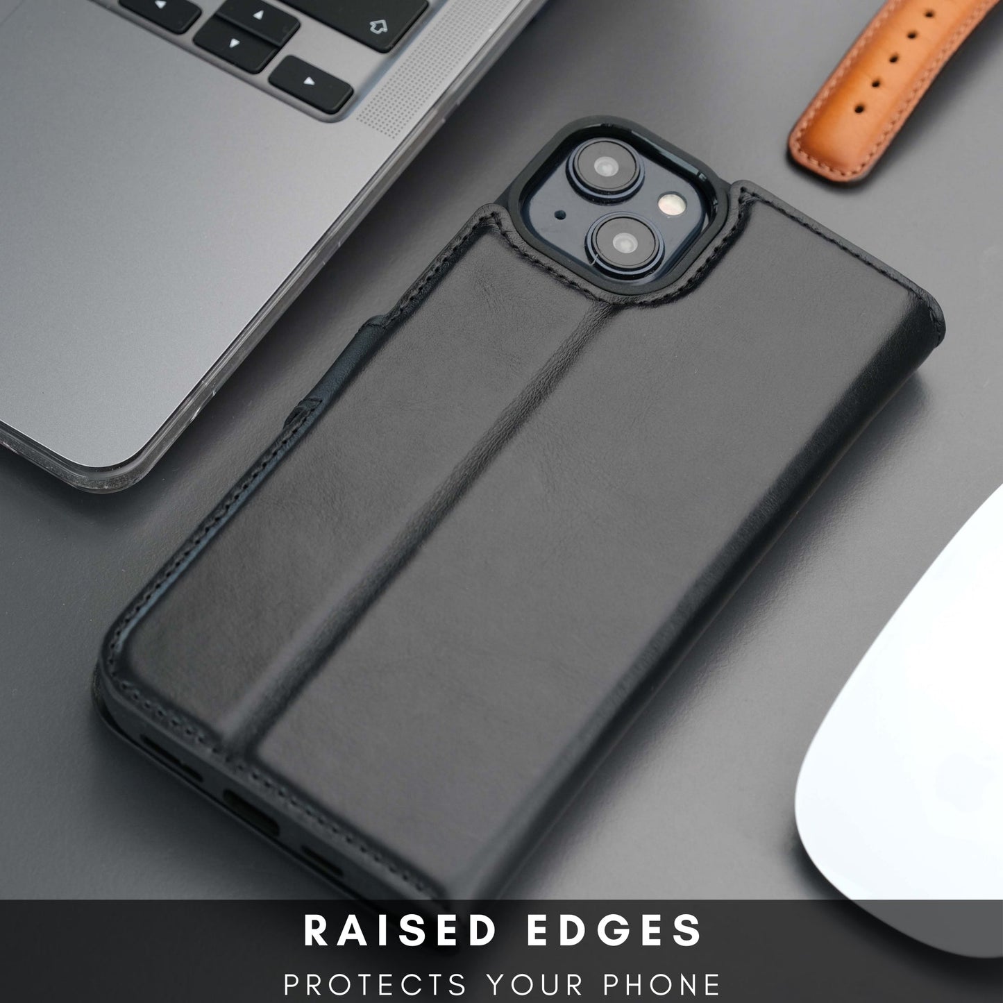 Casper Leather iPhone 14 Plus Wallet Case | MagSafe