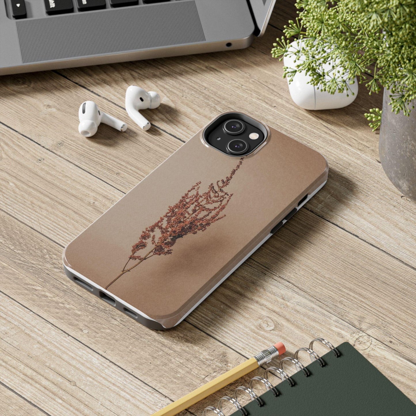 Brown Dry Leaf Tough Phone Cases