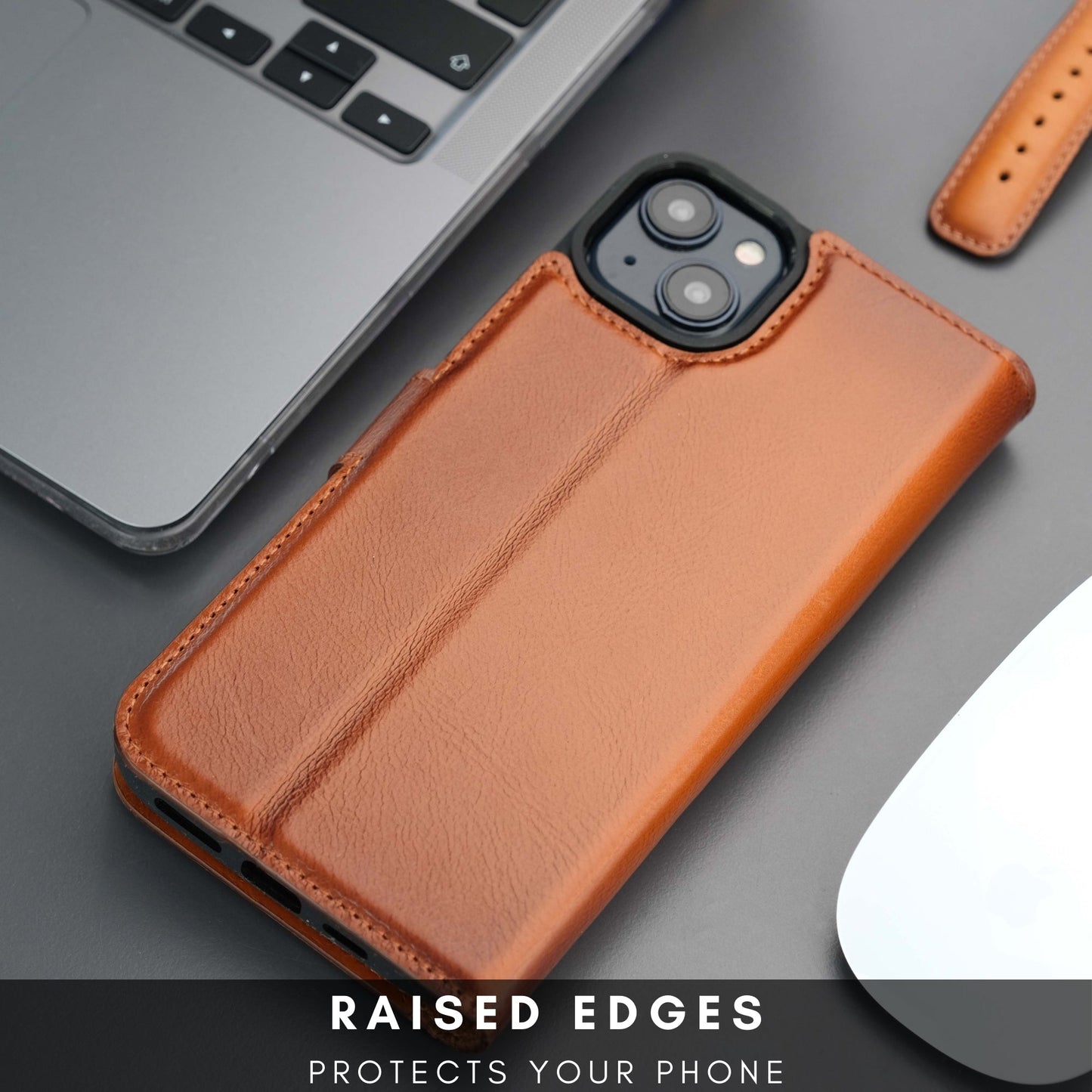 Casper Leather iPhone 14 Plus Wallet Case | MagSafe