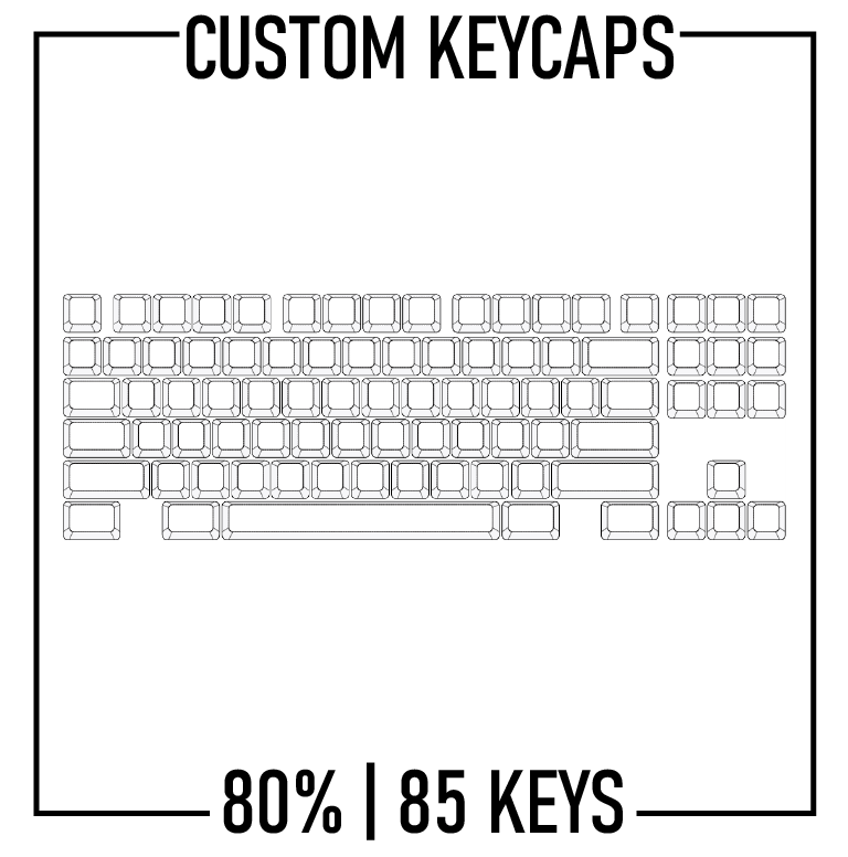 80% Custom Keycaps Set ( ANSI | 85 Keys )