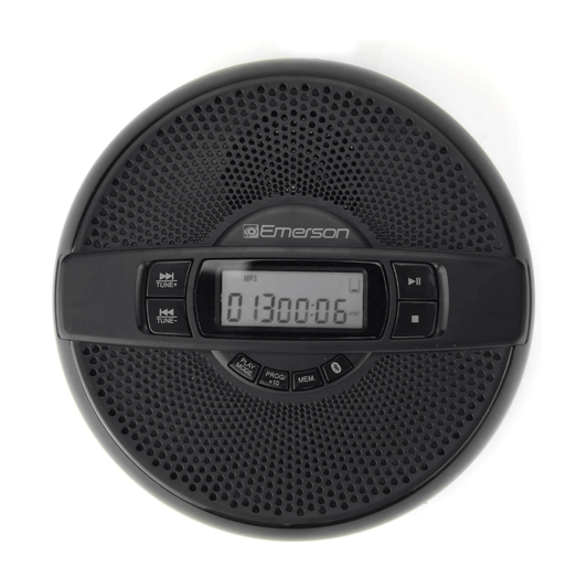 Emerson Portable Bluetooth CD Player w FM Radio, Speaker and Programmable Memory