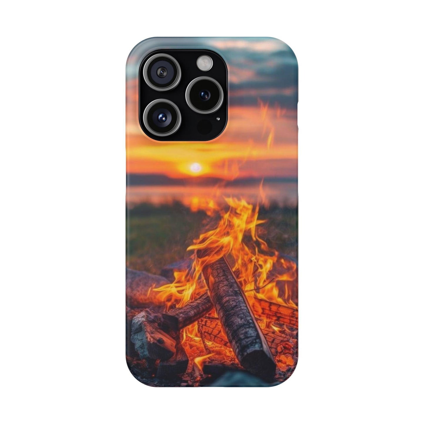 Woodland Fire Phone Case – Warmth of Nature’s Blaze on Your Device