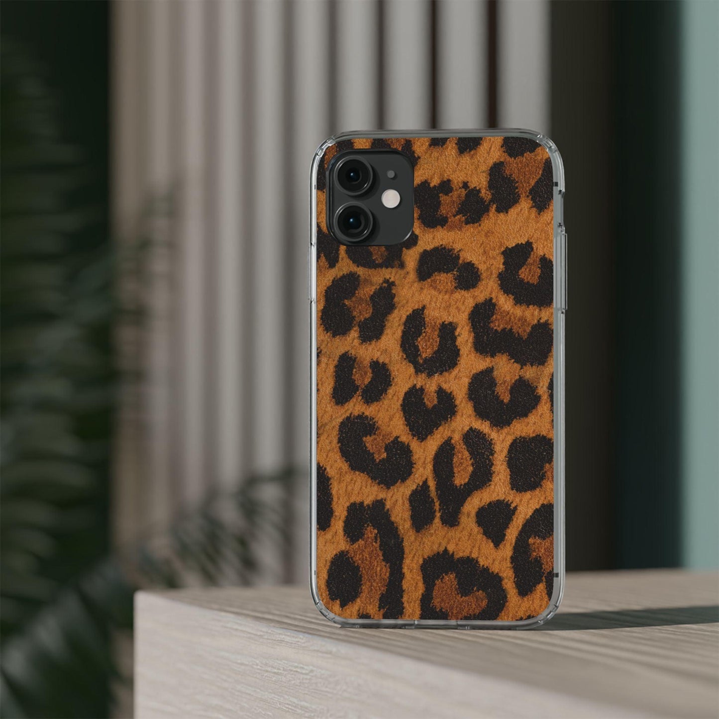 Clear Cases Cheeta Print