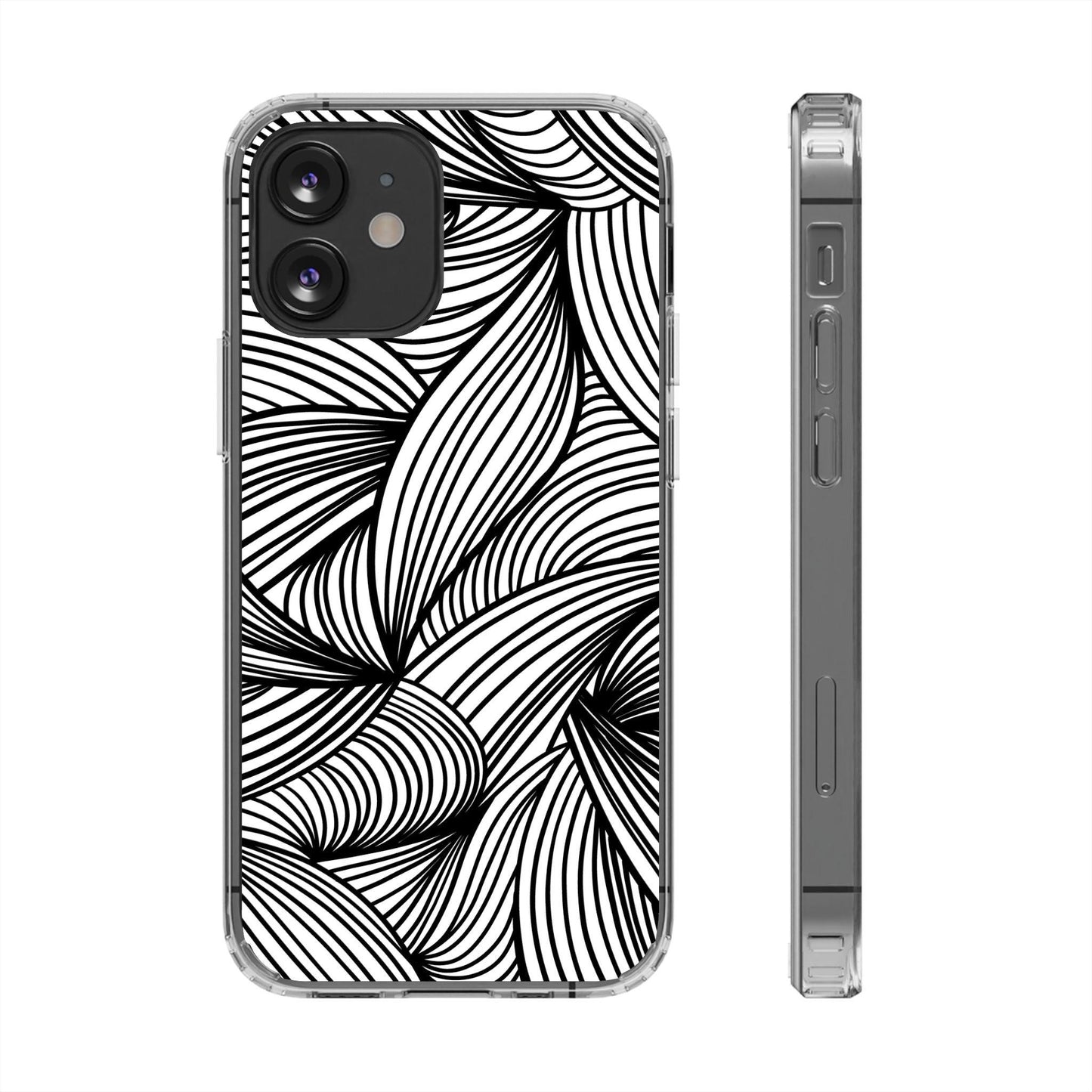 Black and White Illusion Clear Cases