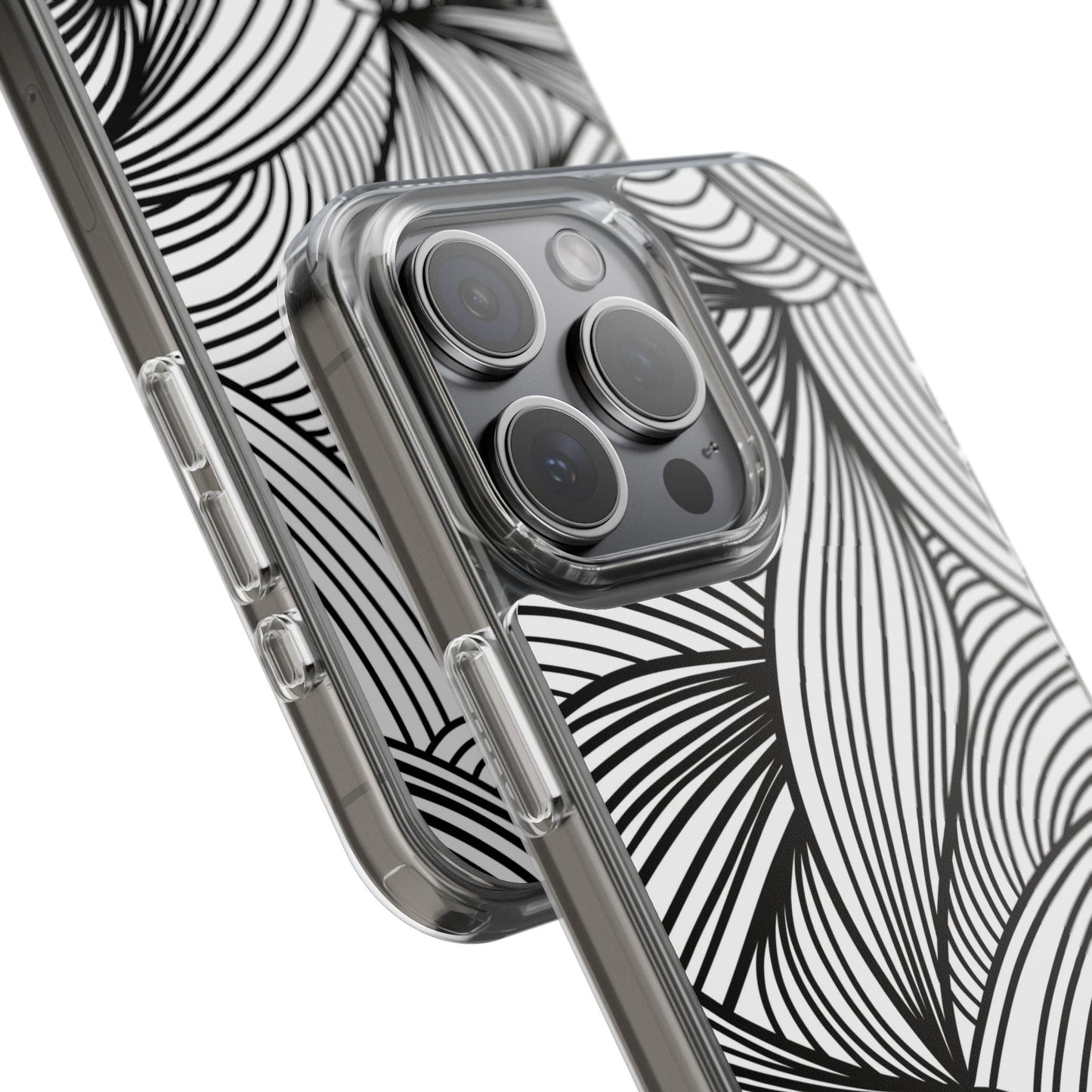 Black and White Illusion Clear Cases