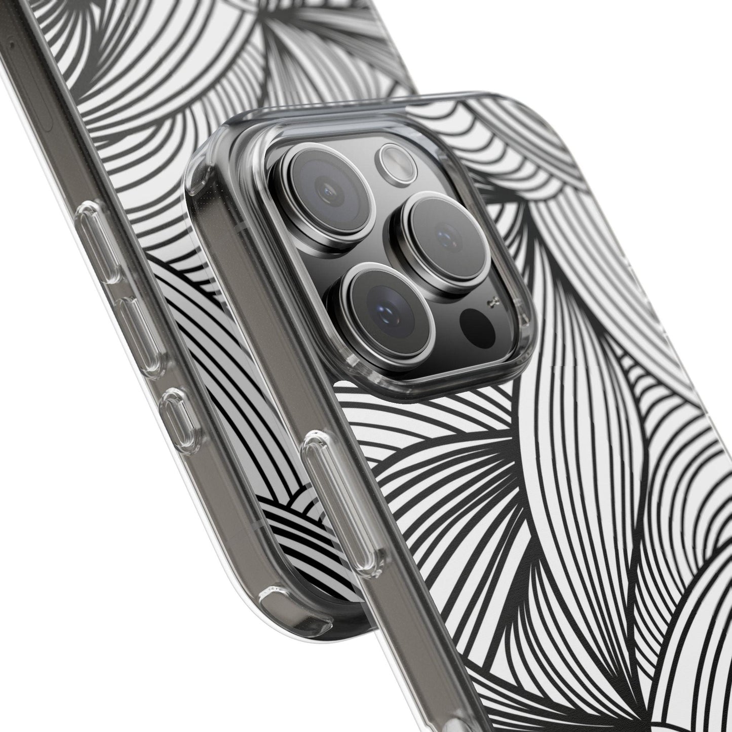 Black and White Illusion Clear Cases