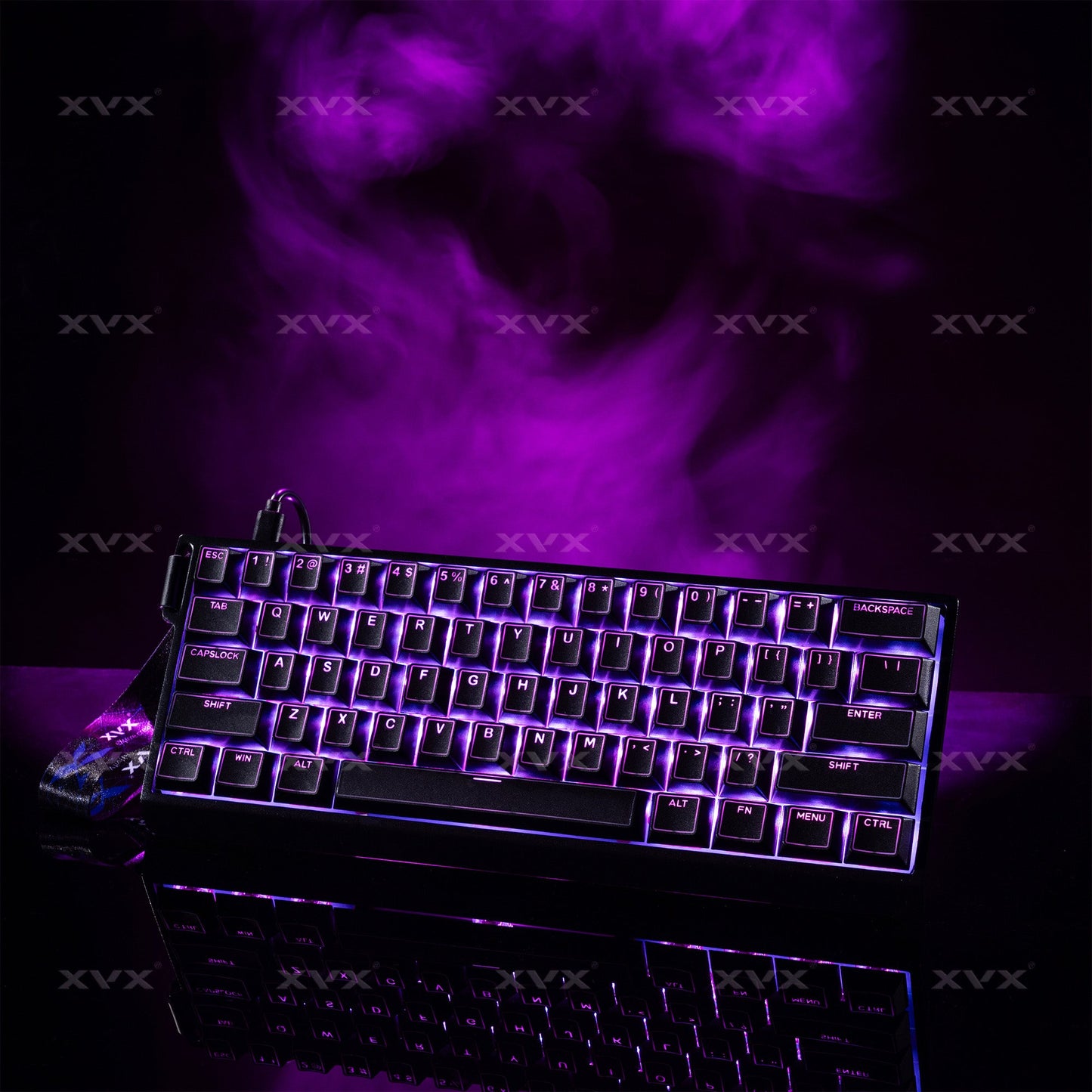 XVX PRISM Shine-Through Double-Shot Cherry Profile PBT Keycap Set 142-key