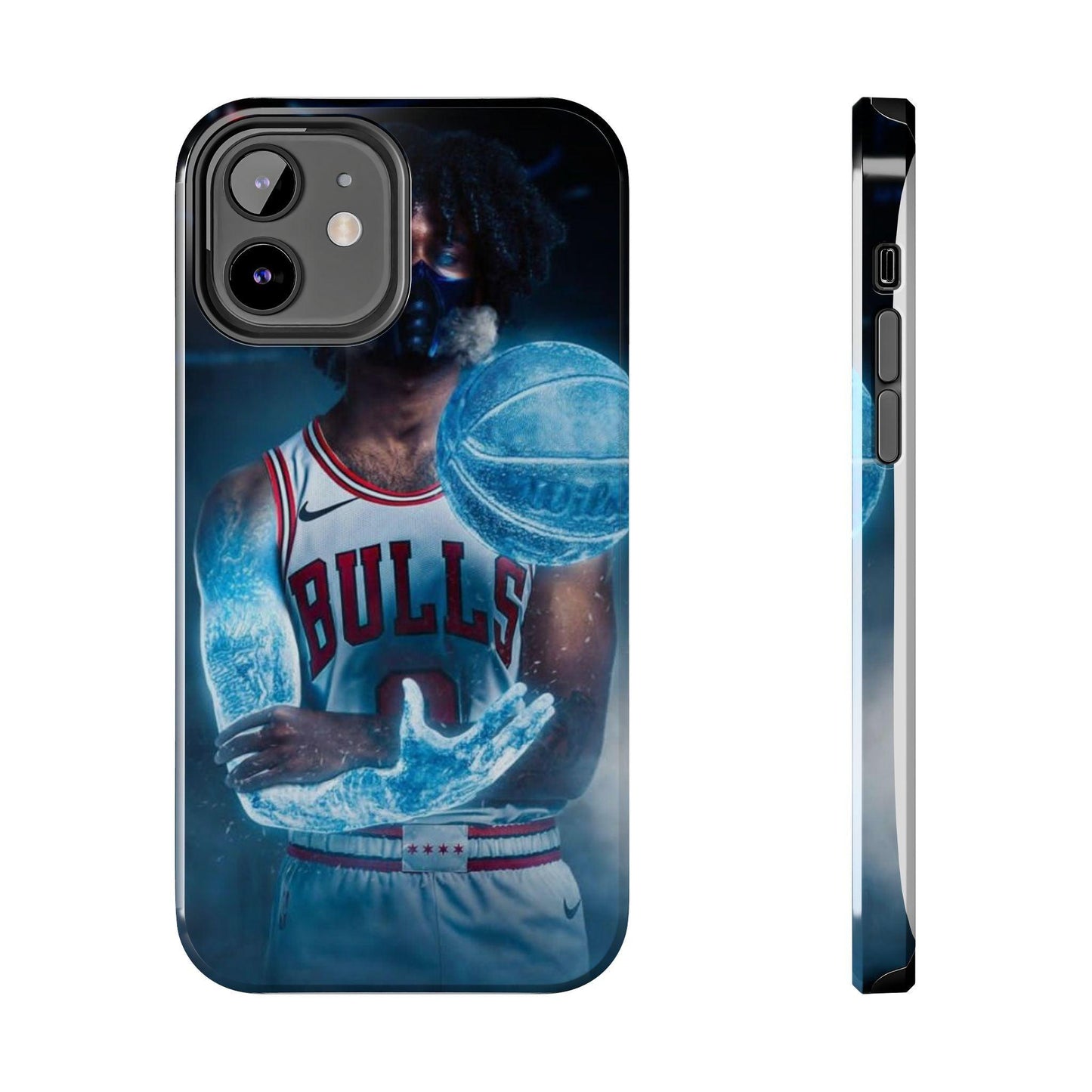 Coby White Chicago Bulls NBA Basketball Printed Tough Phone Case for iPhone & Samsung Galaxy - Dynamic Player Action Design