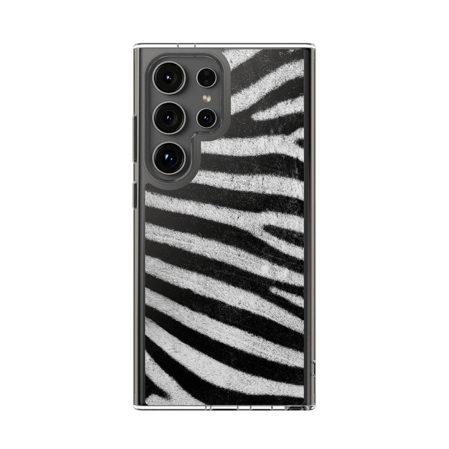 Clear Cases Black and White Zebra Stripes