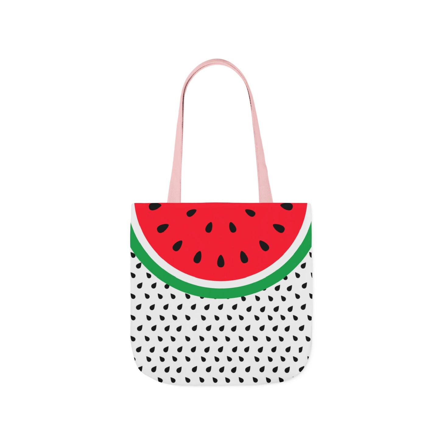Watermelon Canvas Tote Bag, 2-Color Straps