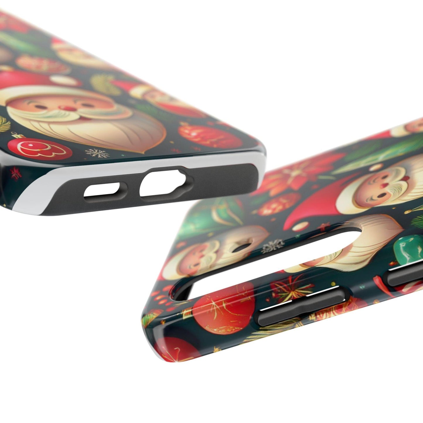 Samsung Tough Phone Case Santa and Trees