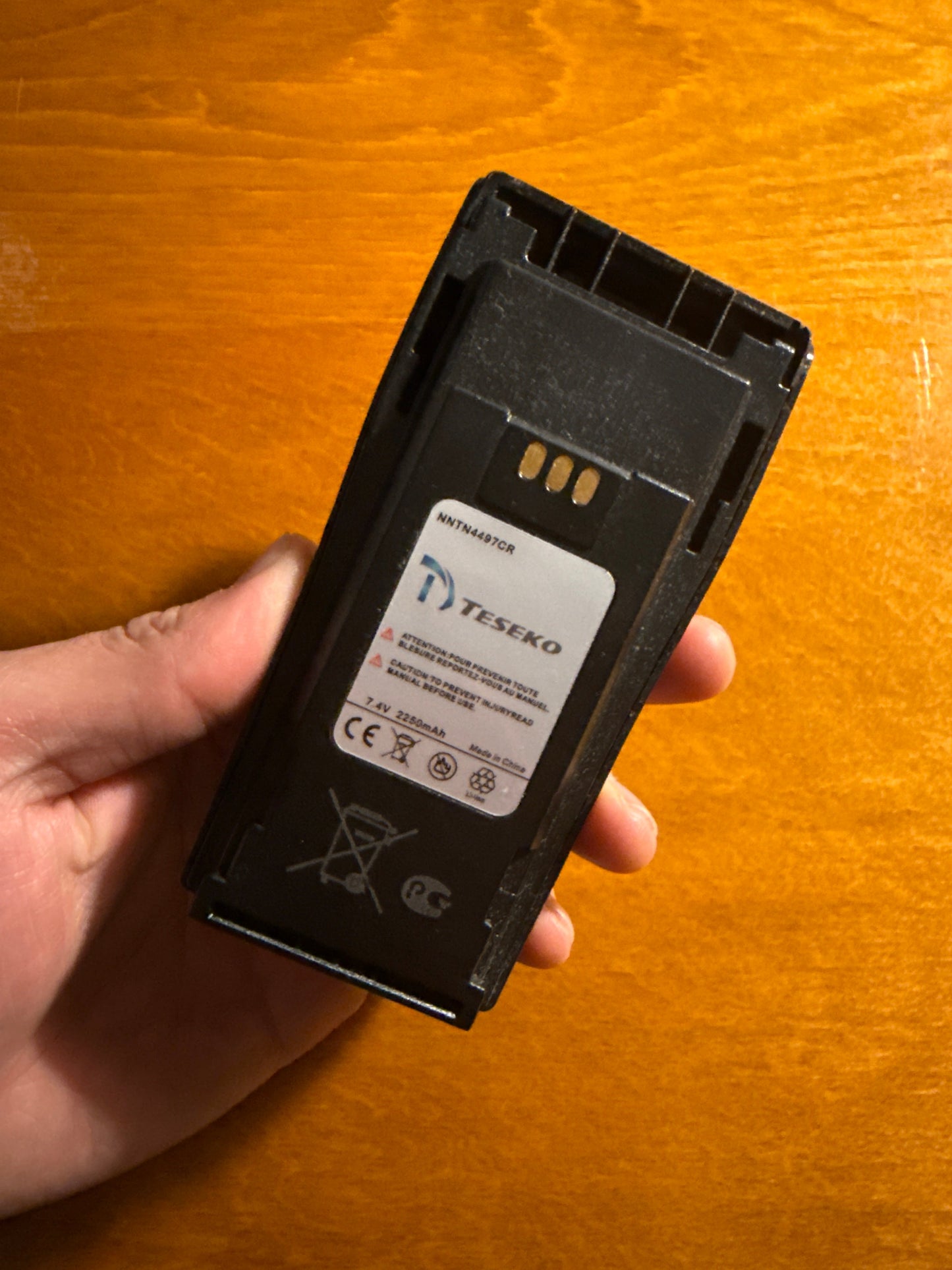 Walkie battery