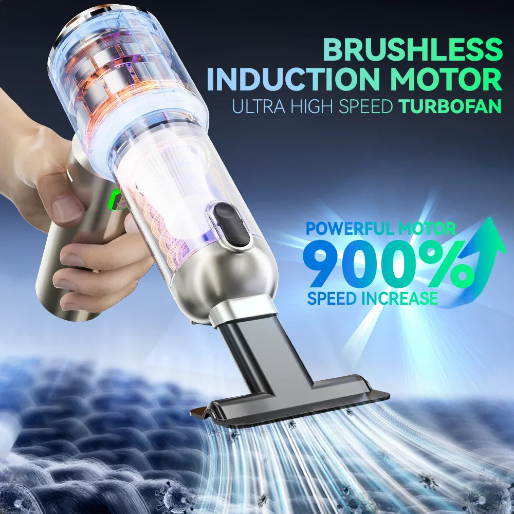 SZUK Mini Car Vacuum Cleaner 985000Pa Wireless Handheld Cleaner Cleaning Machine Strong Powerful Portable Vacuum Cleaner Car