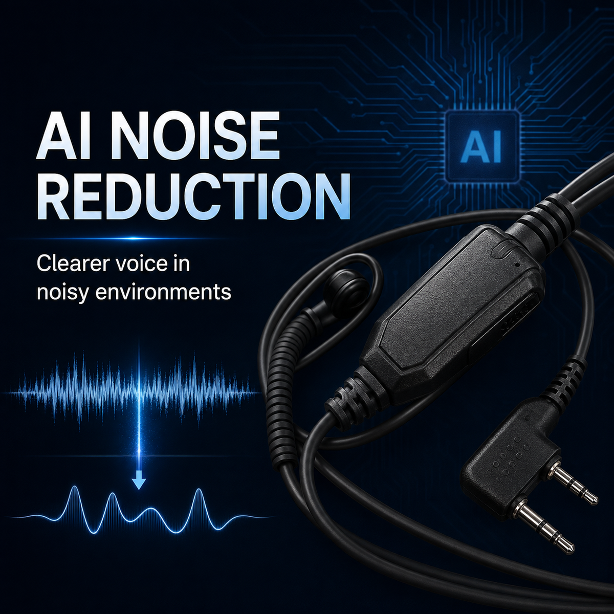 Ruyage Radio AI Smart Noise-Cancelling Headphones