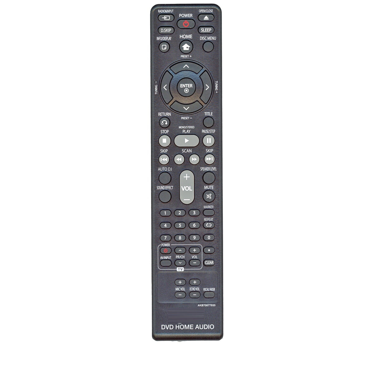 LG AKB70877935 DVD Home Audio Remote Control - AKB70877935