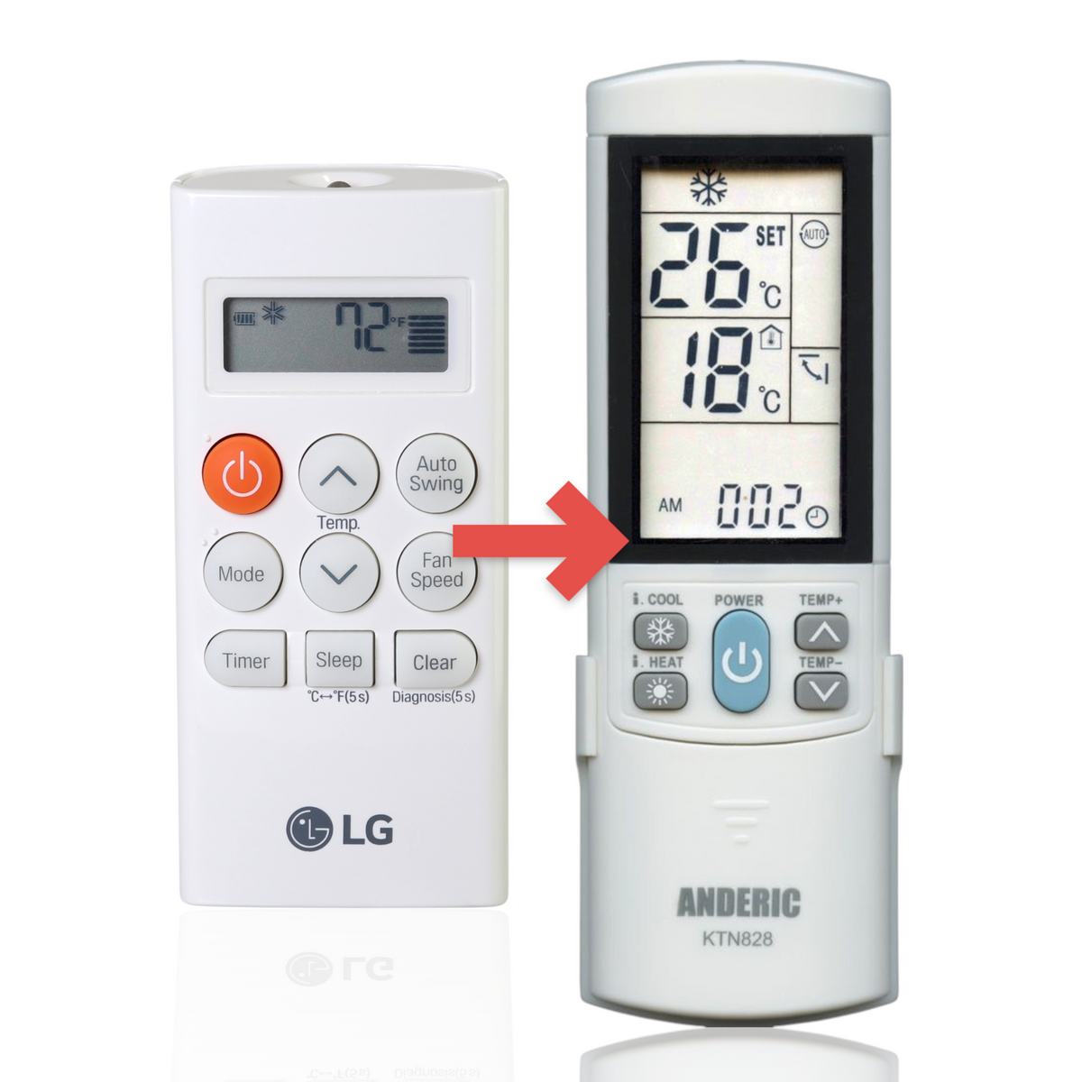 LG AKB73598010 Air Conditioner Remote Control