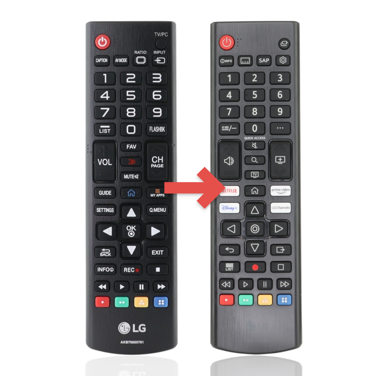 LG AKB75055701 TV Remote Control