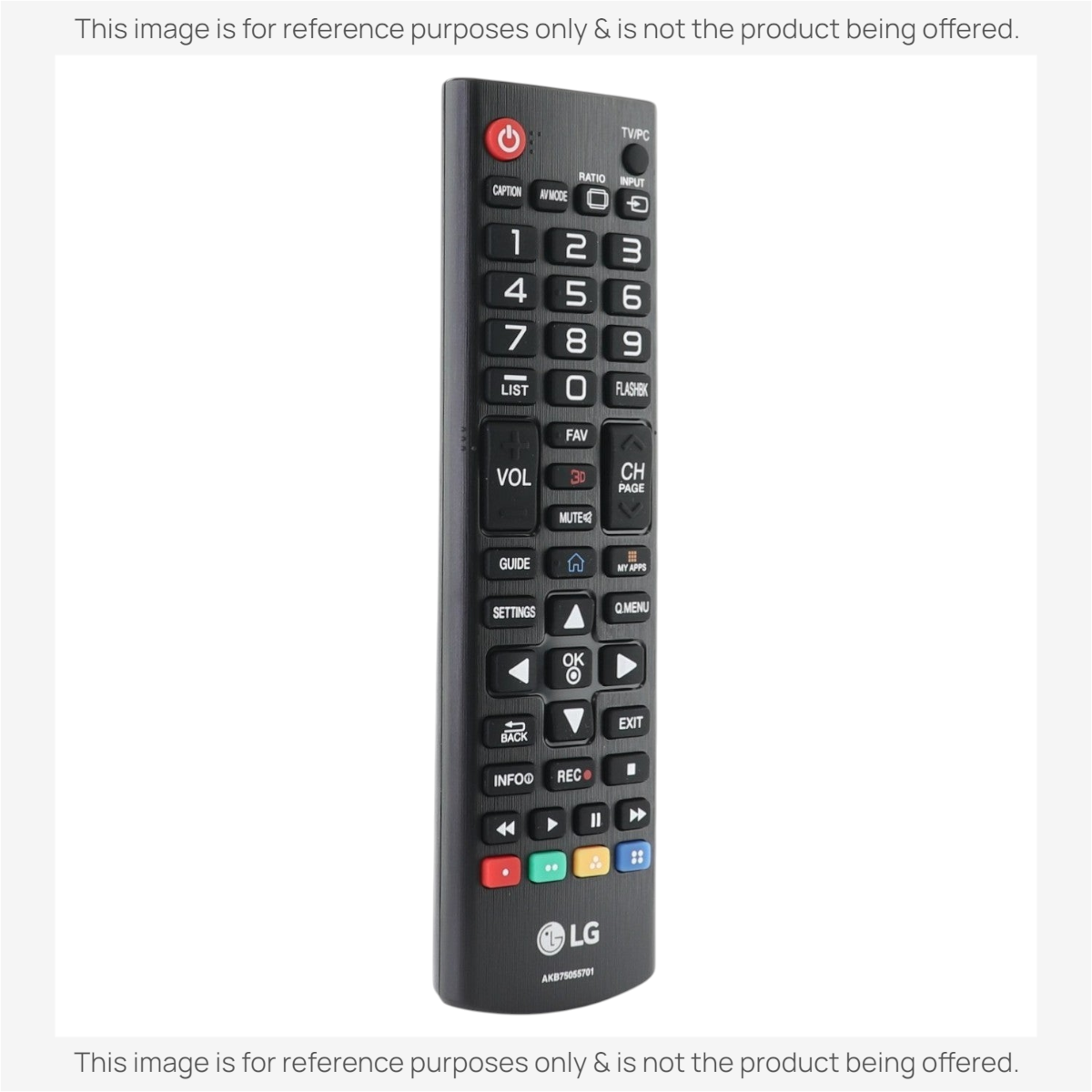 LG AKB75055701 TV Remote Control
