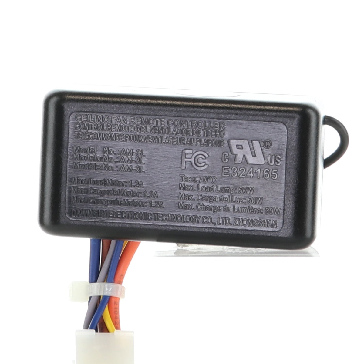 Harbor Breeze AM-3L (Receiver Only) for Oxford 52 Inch Ceiling Fan | Used with A25-TX00I Remote | 3-Speed | AC | 304 Mhz