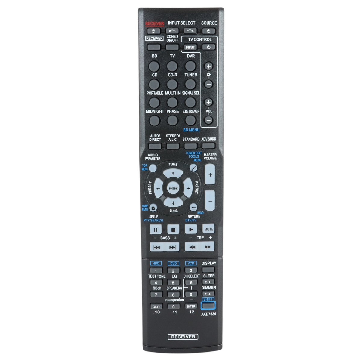 Anderic Generic AXD7534 For Pioneer Receiver Remote Control