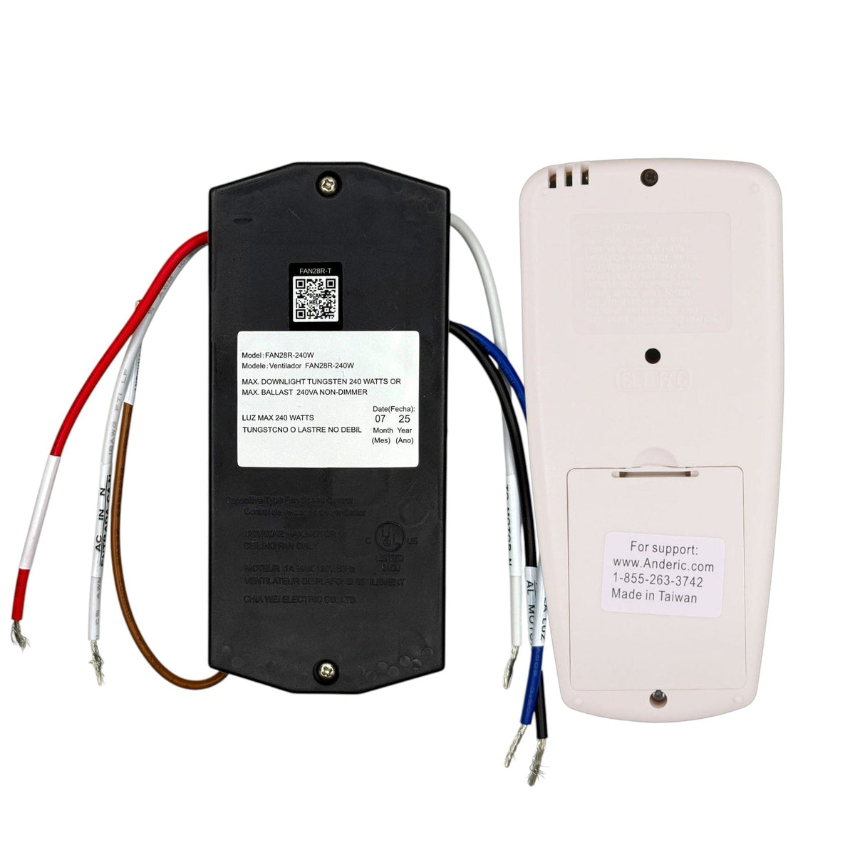 Hampton Bay 3-Speed Universal Ceiling Fan Thermostatic Remote Control Kit with LCD Display