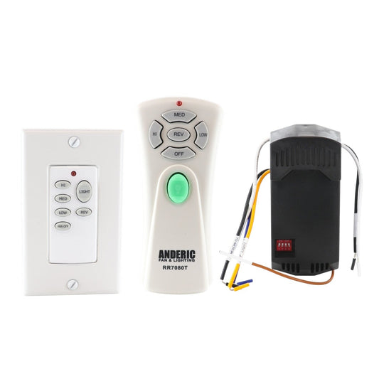 Anderic UNVWALLKIT001 Handheld and Wall Control Ceiling Fan Remote Control Kit CHQ9051T, RR7080T, FAN28R-UD
