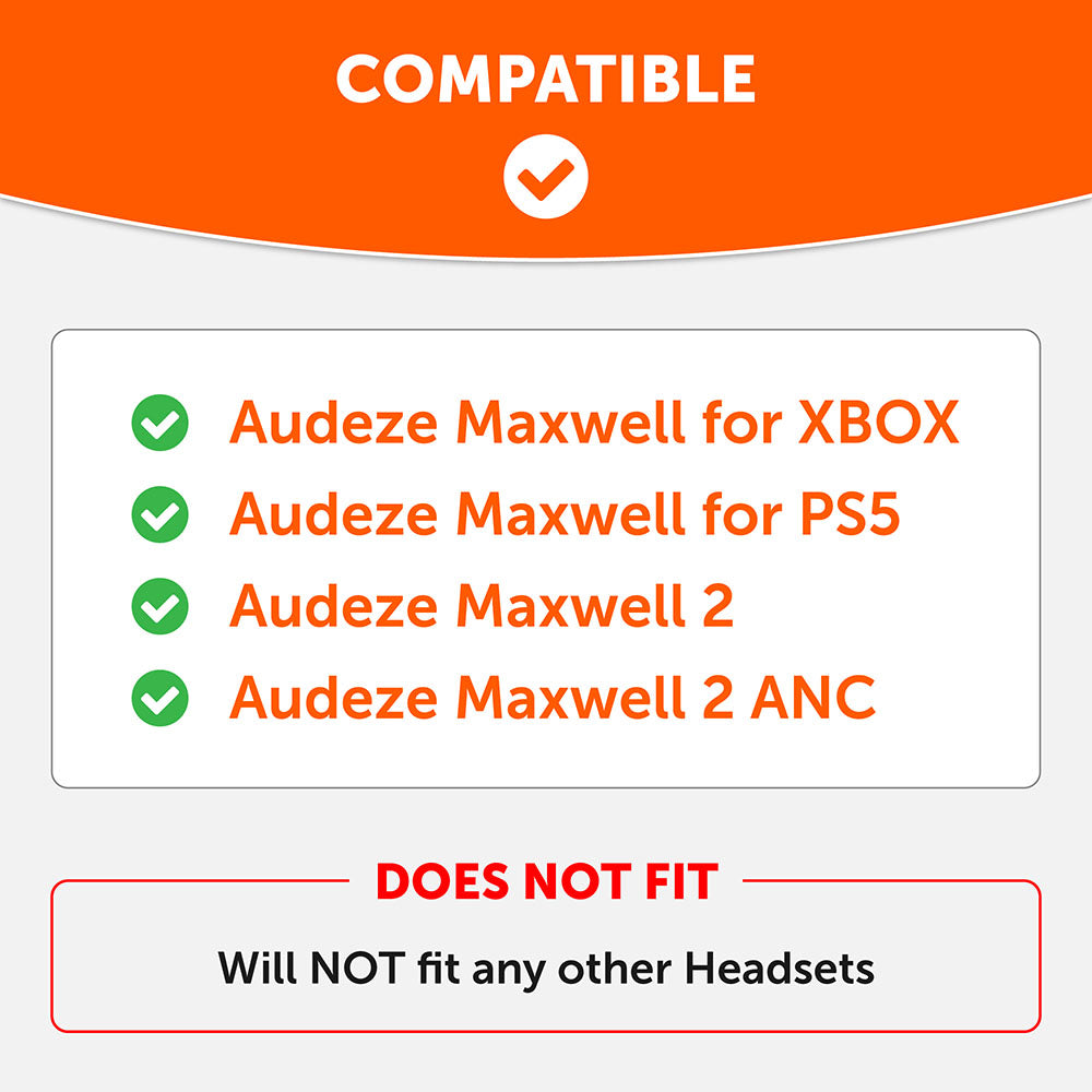 Upgraded Silicone Headband for Audeze Maxwell 1 and 2 - WC HeadbandZ
