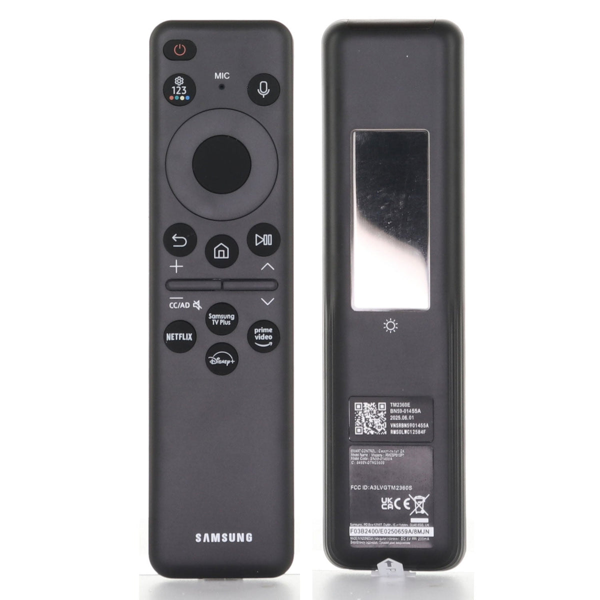 Samsung BN59-01455A / TM2360E Eco Smart TV Remote Control | Voice | SolarCell - BN5901455A