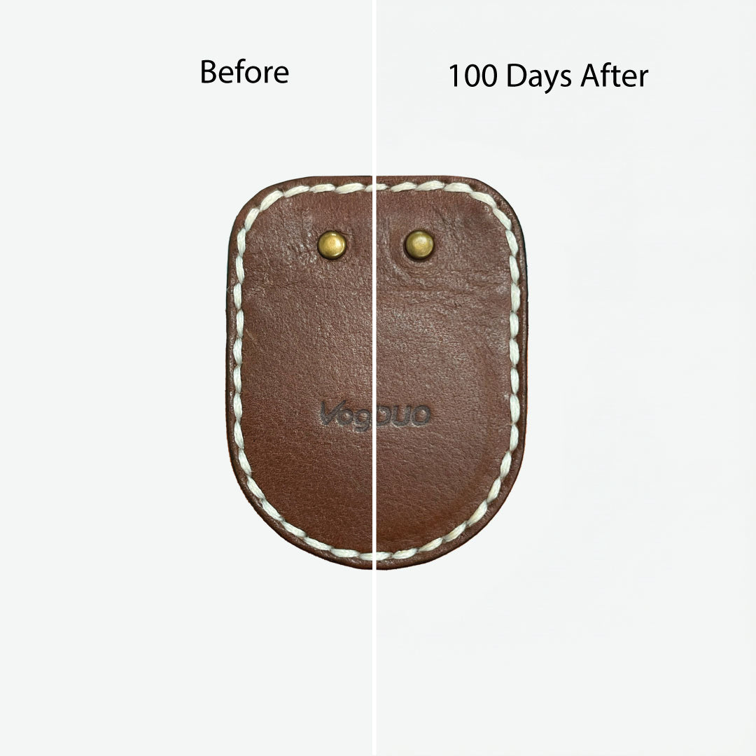 AirTag Brooch Pin Leather Case