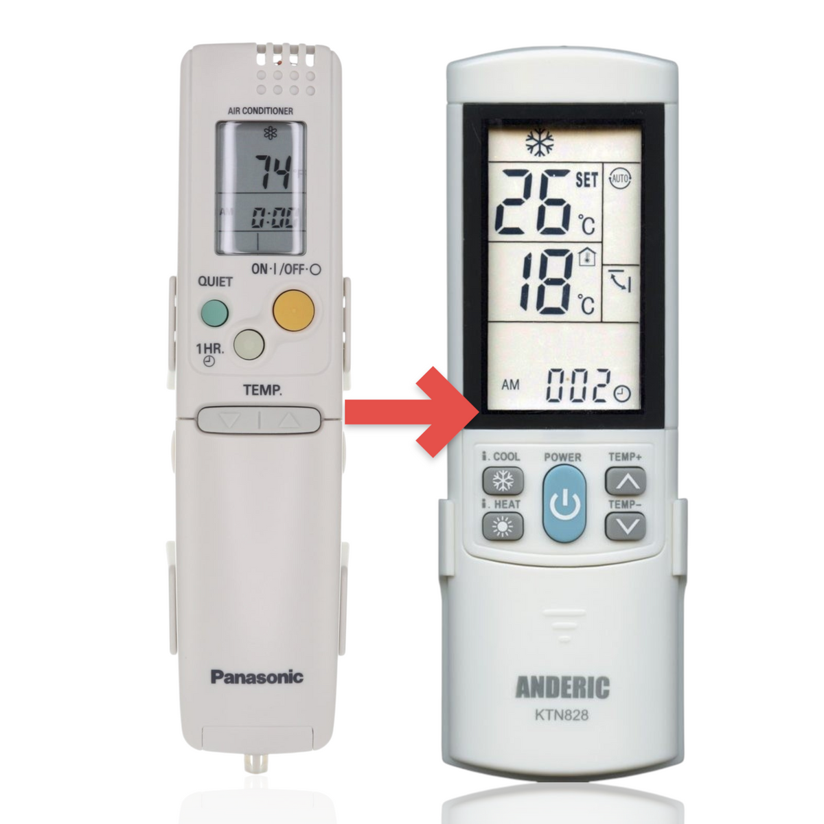 Panasonic CV6233187037 Air Conditioner Remote Control with Wall mount - CV6233187037