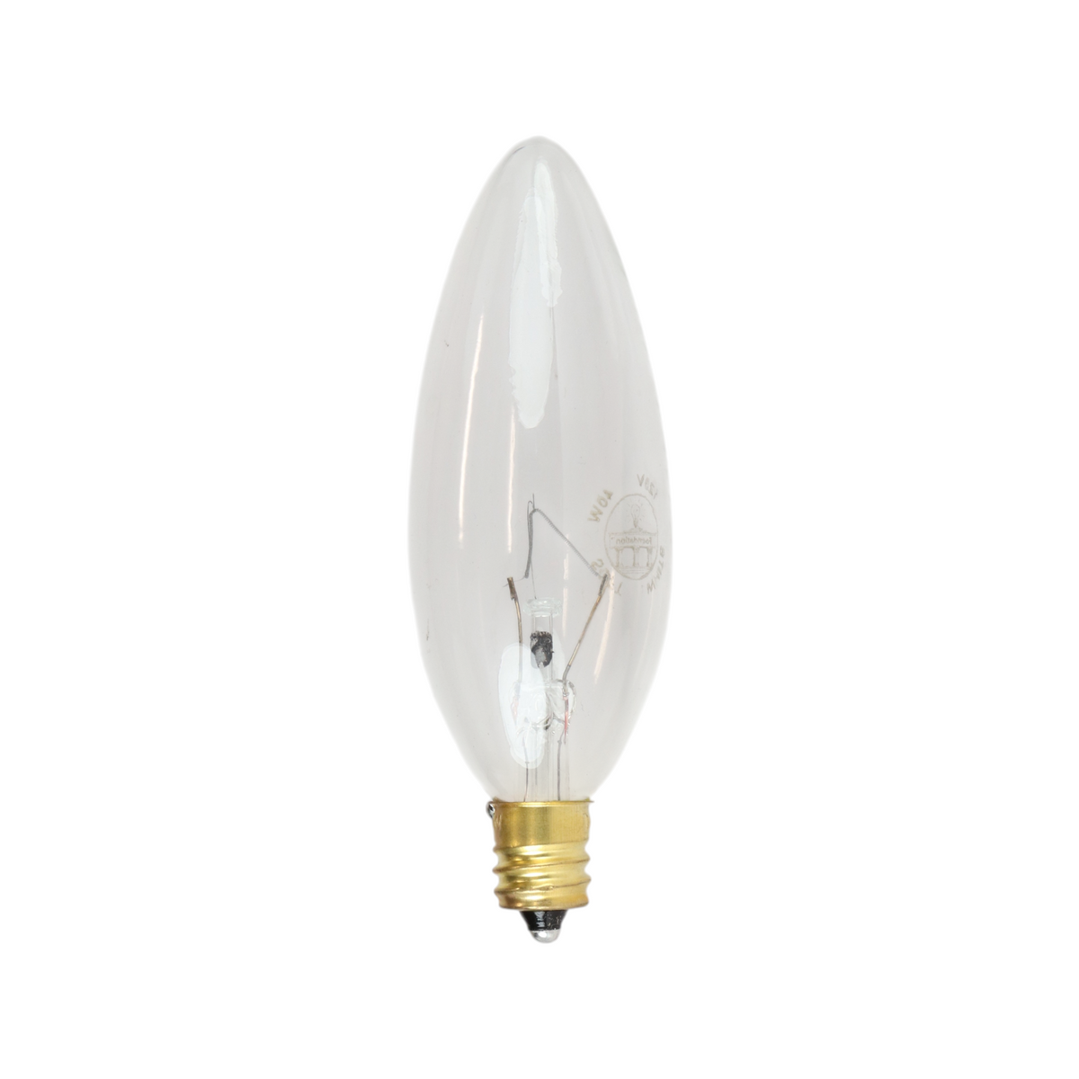 Foundation™ 40-Watt Full Spectrum Incandescent Dimmable Light Bulb - 3000K Soft White, E12 Candelabra Base, Torpedo - 6-Pack