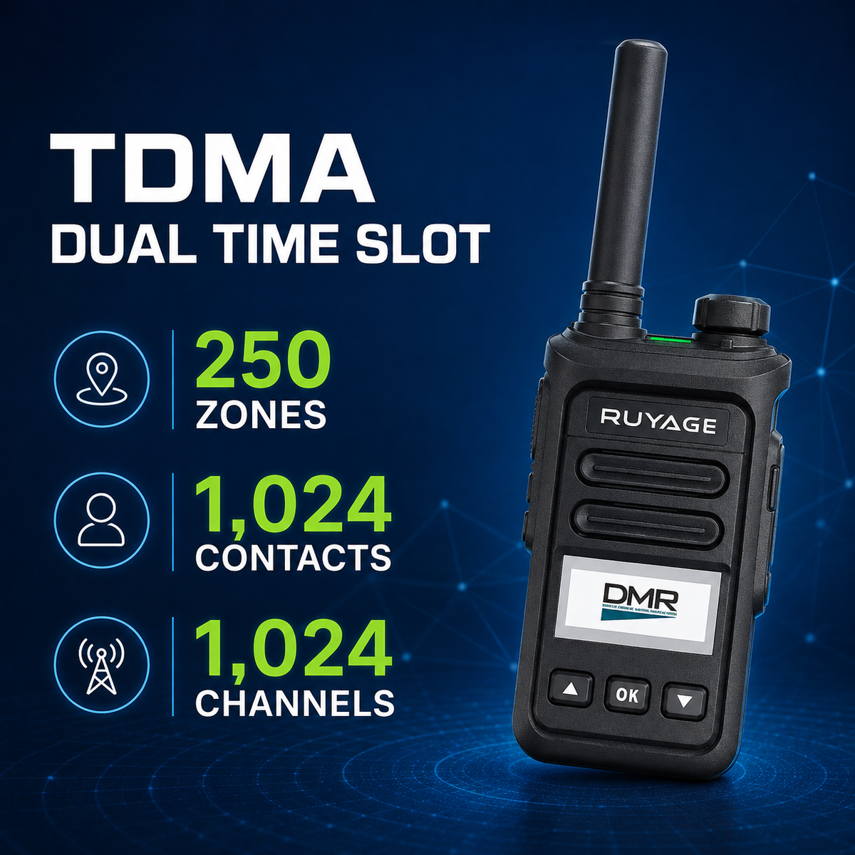 Ruyage Radio Digital Signal Walkie-Talkie(DP20)