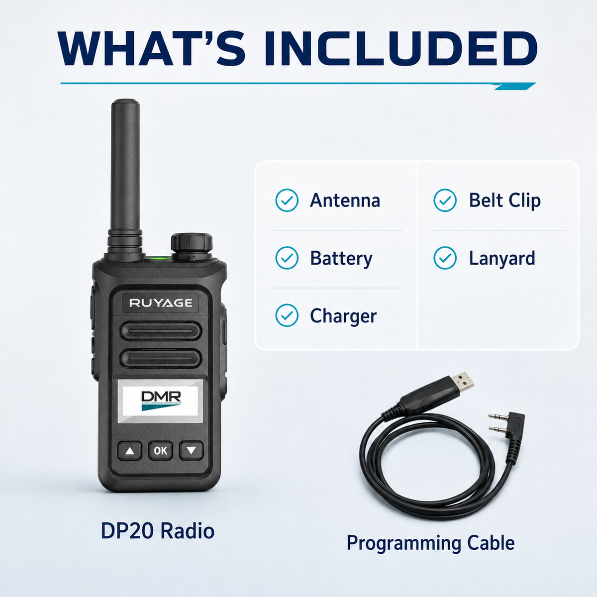Ruyage Radio Digital Signal Walkie-Talkie(DP20)