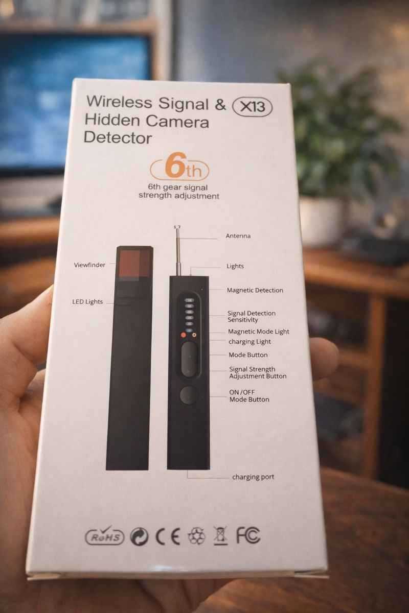 Wireless Signal & Hidden Camera Detector - Anti-Spy Bug Detector Device