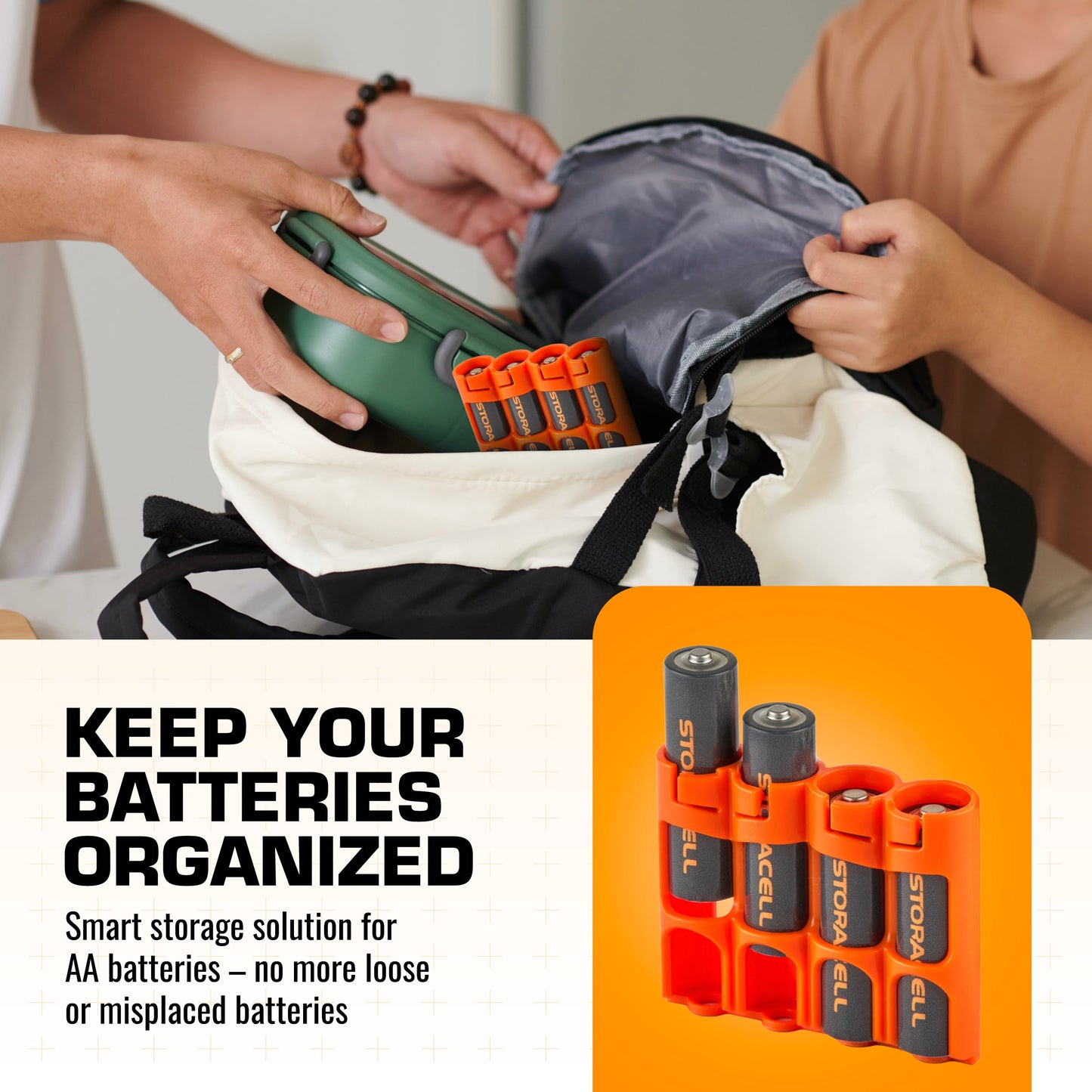 Slim Line AA 4 Pack (Orange)