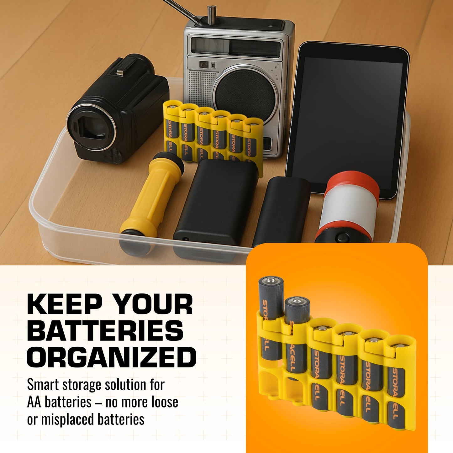 Slim Line AA 6 Pack (Yellow)