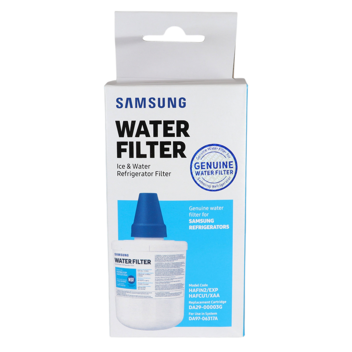 Samsung HAFIN2/EXP Genuine Replacement Refrigerator Water Filter - DA29-00003G (new version)