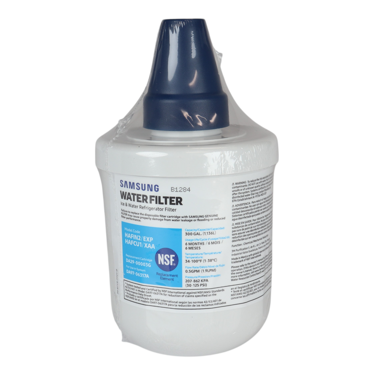 Samsung HAFIN2/EXP Genuine Replacement Refrigerator Water Filter - DA29-00003G (new version)