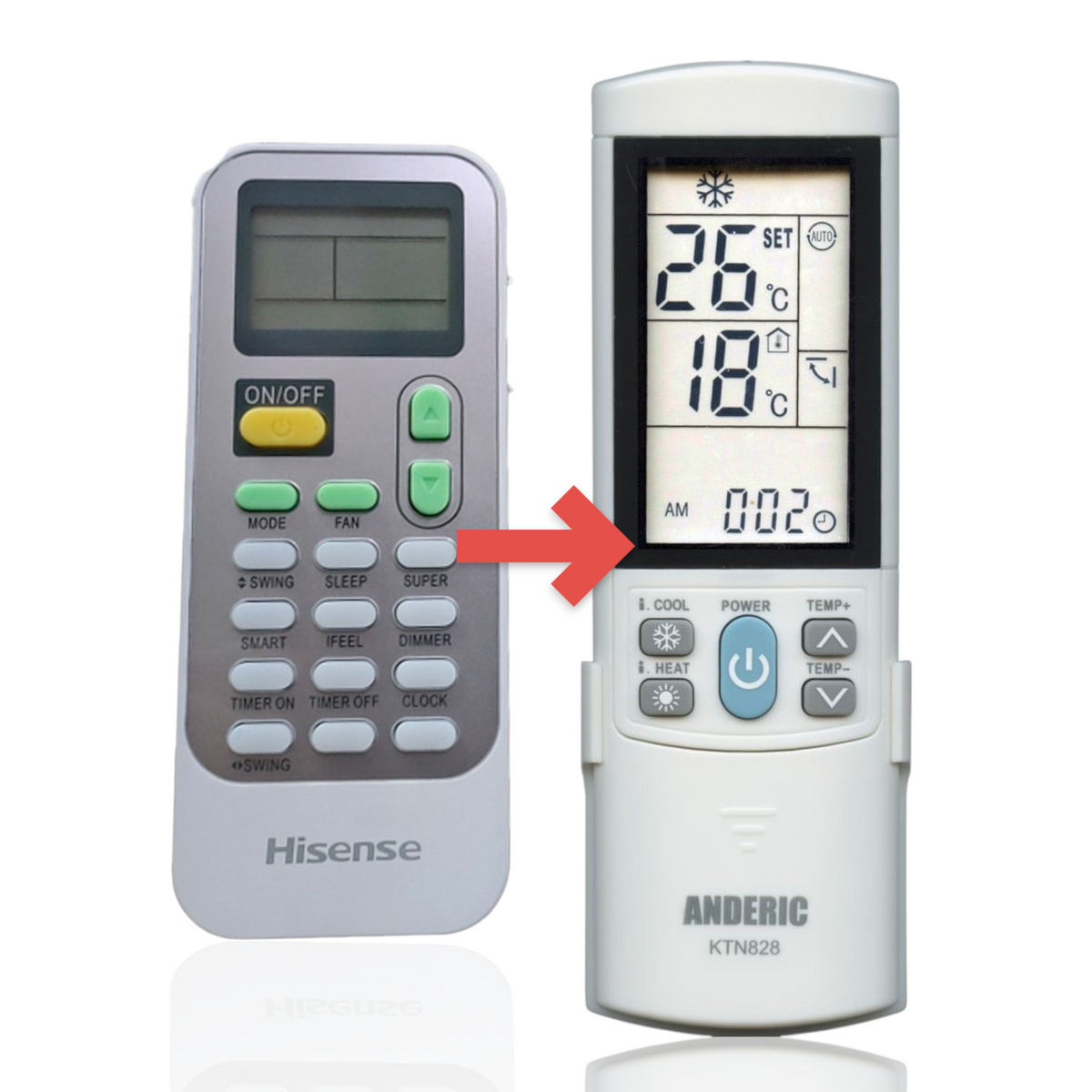 Hisense DG11J1-06 Air conditioner remote control - DG11J106