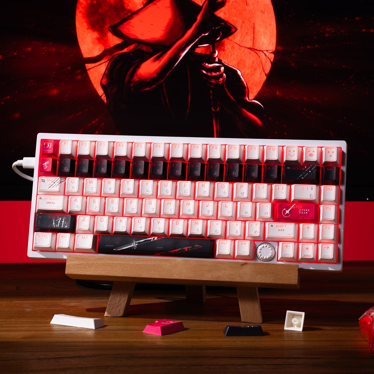 XVX PRISM Shine-Through Double-Shot Cherry Profile PBT Keycap Set 142-key